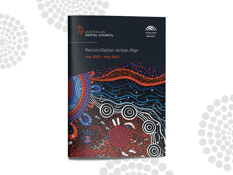 Australian Dental Council Reconciliation Action Plan brochure mockup