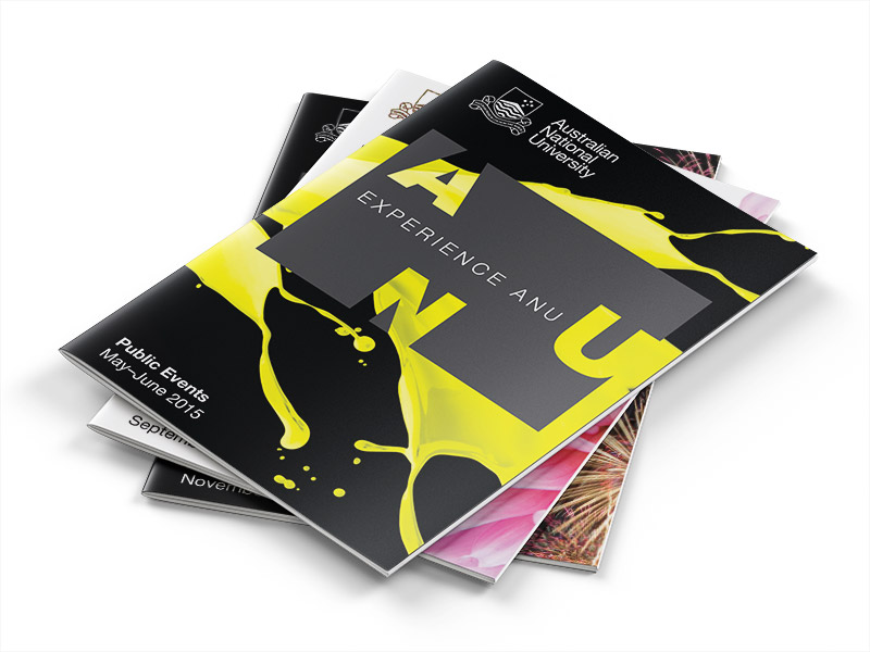 ANU Experience Brochure Mockups