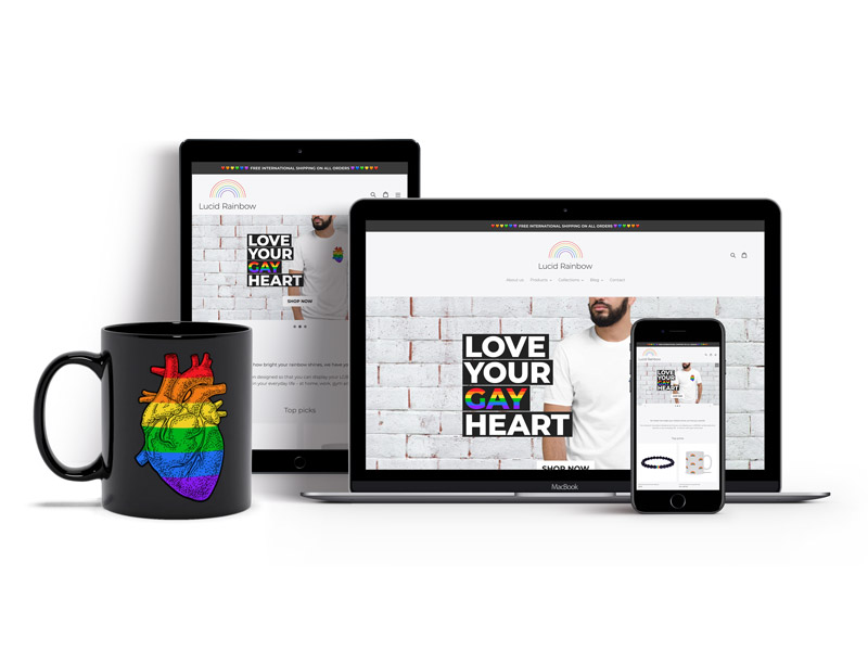 Lucid Rainbow Responsive Website Design